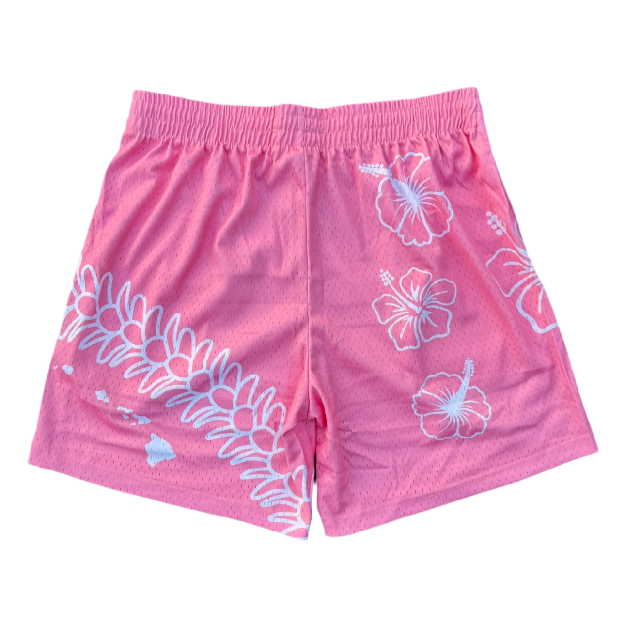 Hawaii Mesh Short - Pink/White