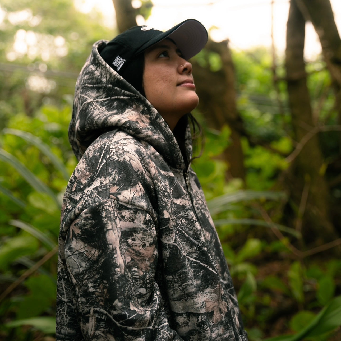 Strata Camo Zip-Up Hoodie