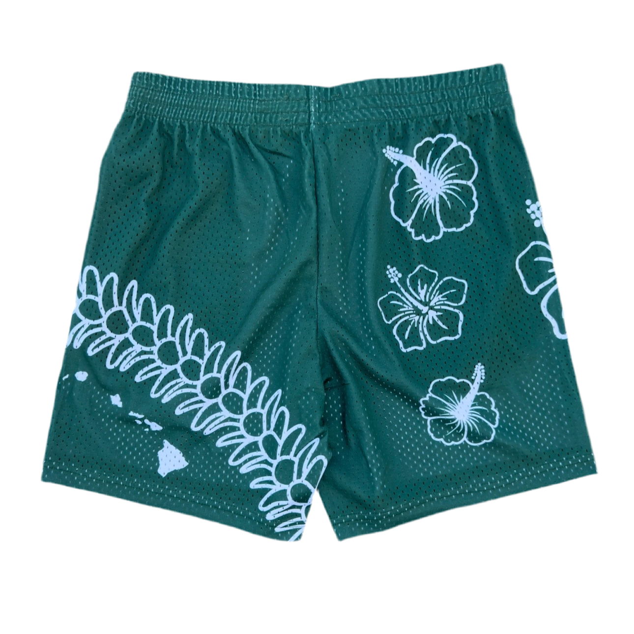 Hawaii Mesh Short - Green/White