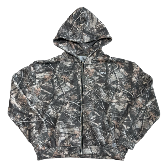 Strata Camo Zip-Up Hoodie