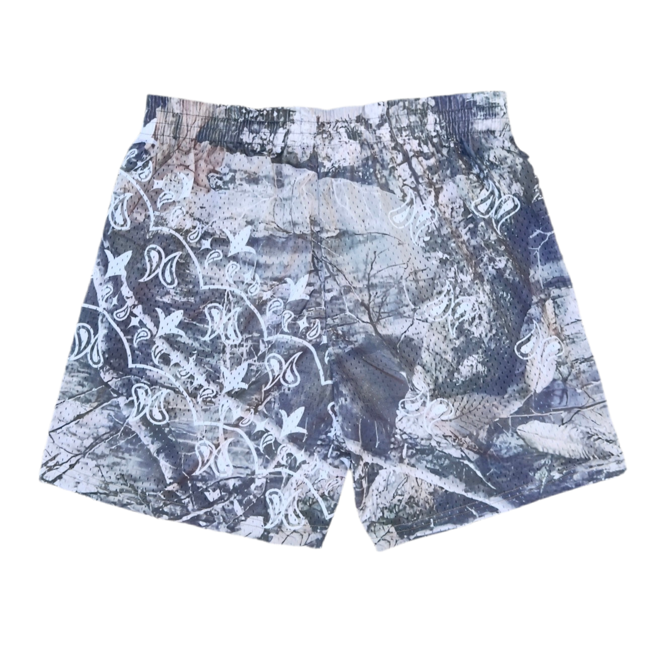 Stacked Paisley Mesh Short - Camo