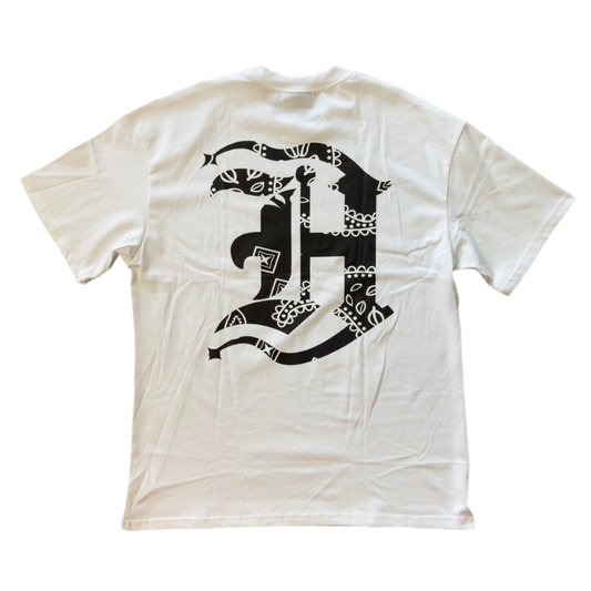 Shooting H Paisley Tee - White