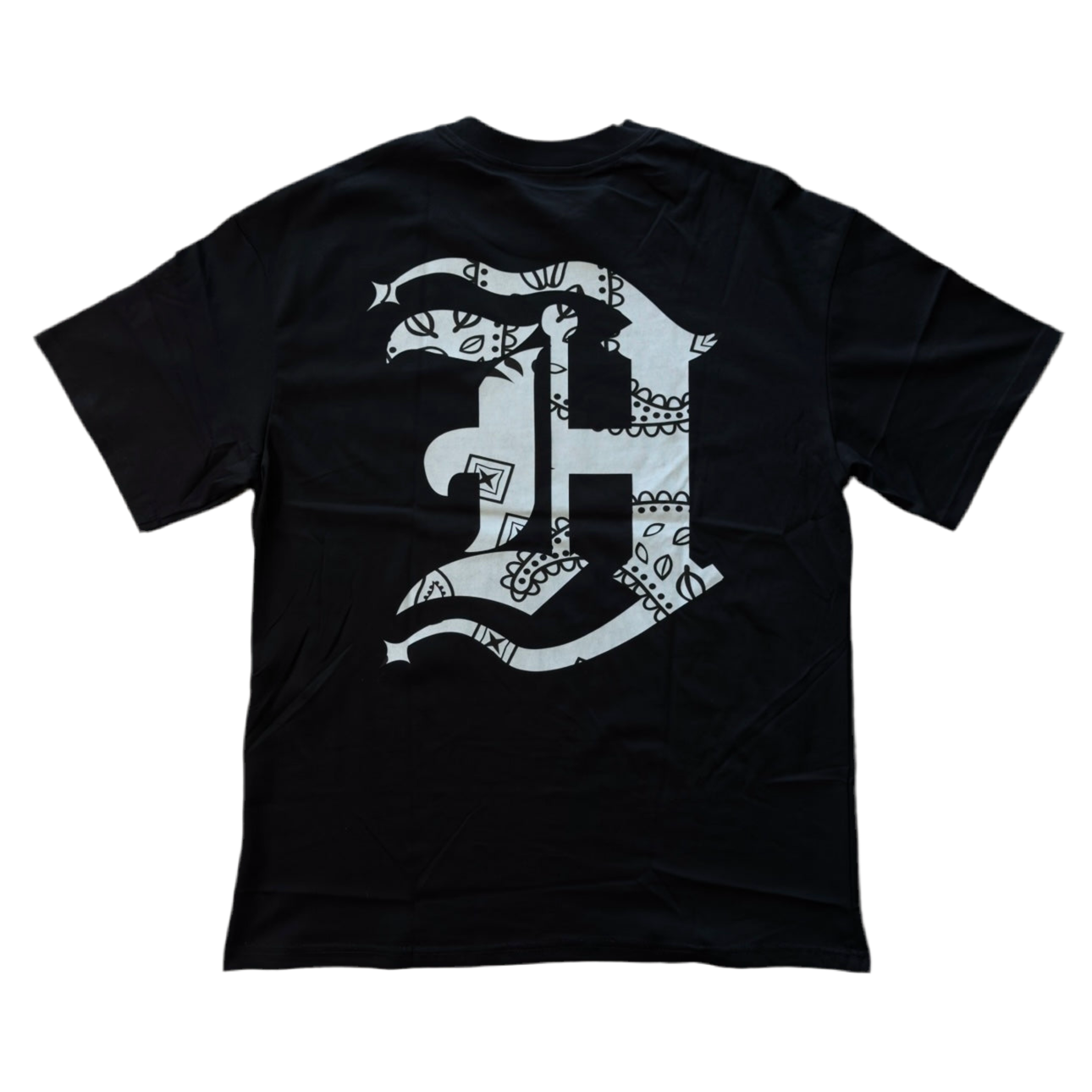 Shooting H Paisley Tee - Black