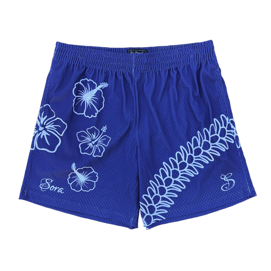 Hawaii Mesh Short - Navy/White