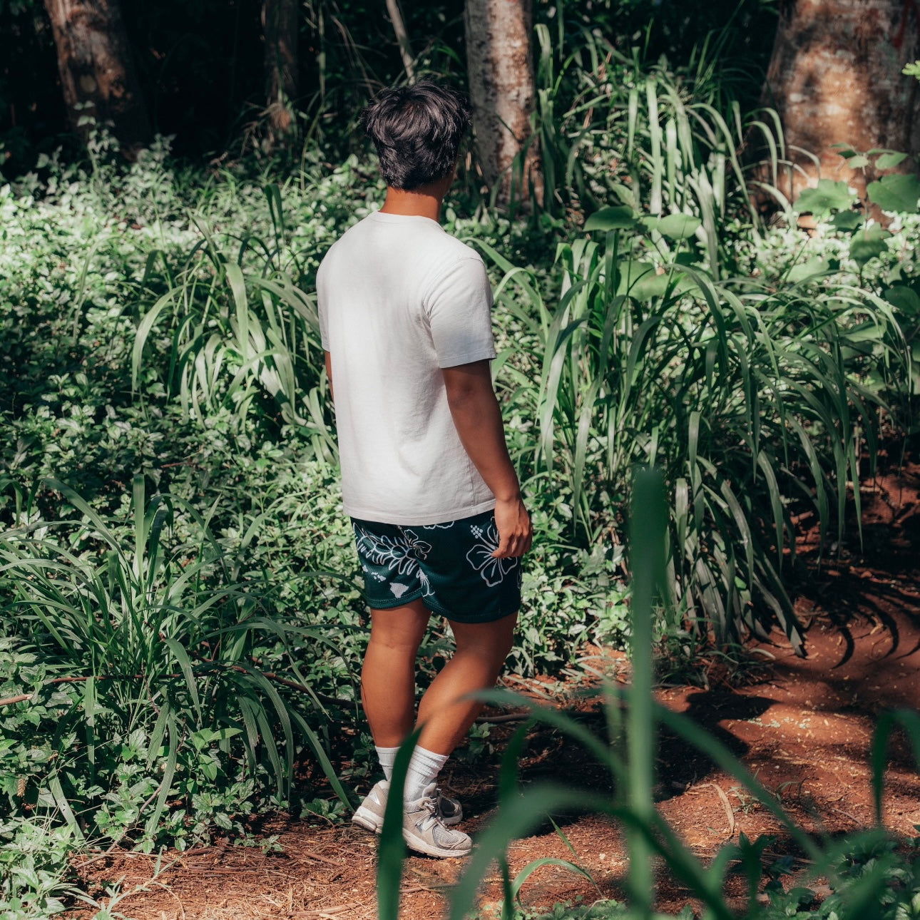 Hawaii Mesh Short - Green/White